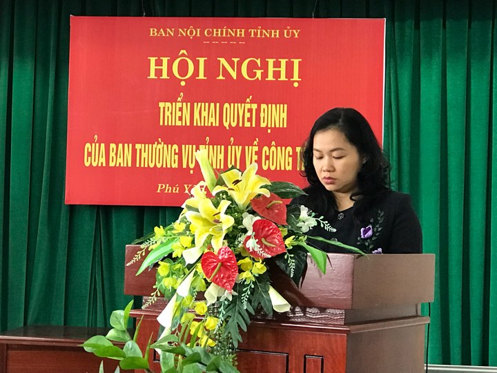 Đồng chí Đào Bảo Minh phát biểu nhận nhiệm vụ