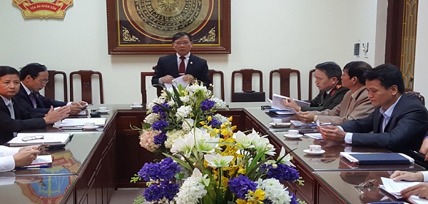 Đồng chí Lê Văn Quyết, Ủy viên Ban Thường vụ, Trưởng Ban Nội chính Tỉnh ủy, Phó trưởng Ban Chỉ đạo CCTP tỉnh phát biểu kết luận