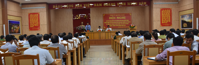 Hội nghị tổng kết công tác nội chính, cải cách tư pháp và phòng, chống tham nhũng tỉnh Quảng Ngãi