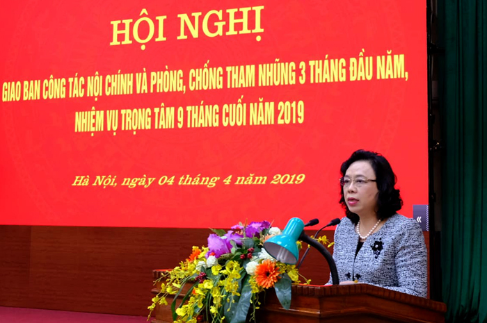 Phó Bí thư Thường trực Thành ủy Ngô Thị Thanh Hằng phát biểu kết luận 