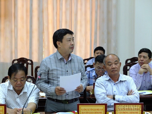 Đồng chí Phạm Văn Thuận, Phó Vụ trưởng Vụ Công tác tôn giáo phía Nam, Ban Tôn giáo Chính phủ