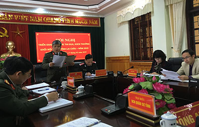 Khối thi đua nội chính tỉnh Loai Châu tổ chức Hội nghị triển khai công tác thi đua, khen thưởng năm 2019