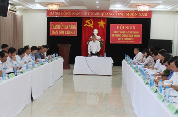 Hội nghị sơ kết công tác nội chính và phòng, chống tham nhũng thành phố Đà Nẵng quý I năm 2019