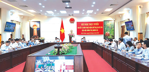 Hội nghị trực tuyến sơ kết 5 năm thực hiện Chỉ thị 33 của Bộ Chính trị (khóa XI) về tăng cường sự lãnh đạo của Đảng đối với việc kê khai và kiểm soát kê khai tài sản tỉnh Bình Thuận