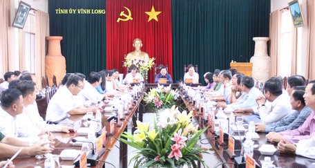 Ban Thường vụ Tỉnh ủy Vĩnh Long tổ chức hội nghị Ban Chấp hành Đảng bộ tỉnh