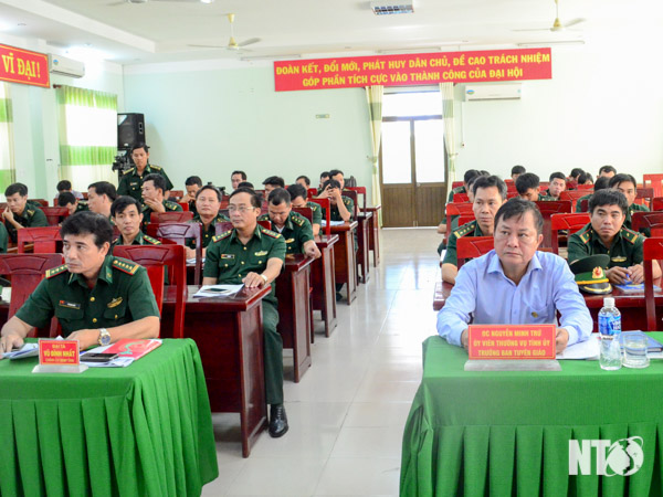 Các đại biểu tham dự Hội nghị Bộ đội Biên phòng tỉnh