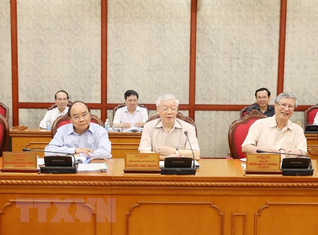 Đồng chí Tổng Bí thư, Chủ tịch nước Nguyễn Phú Trọng chủ trì họp Bộ Chính trị định kỳ