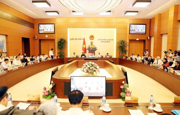 Một phiên họp của Ủy ban Thường vụ Quốc hội