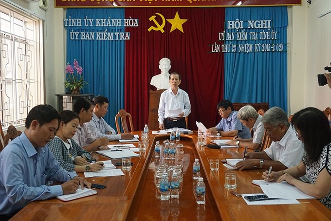 Ủy ban Kiểm tra Tỉnh ủy Khánh Hòa thông qua kết quả xem xét, thi hành kỷ luật Thị ủy viên, Phó Chủ tịch UBND thị xã Ninh Hòa (tháng 5-2019) 