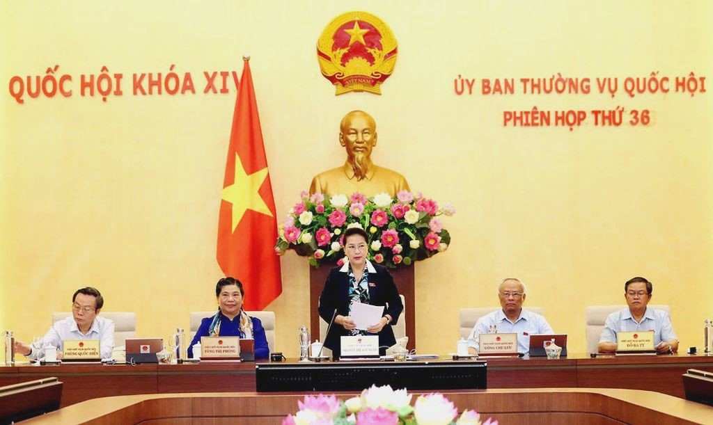Chủ tịch Quốc hội Nguyễn Thị Kim Ngân phát biểu khai mạc Phiên họp thứ 36 của Ủy ban Thường vụ Quốc hội