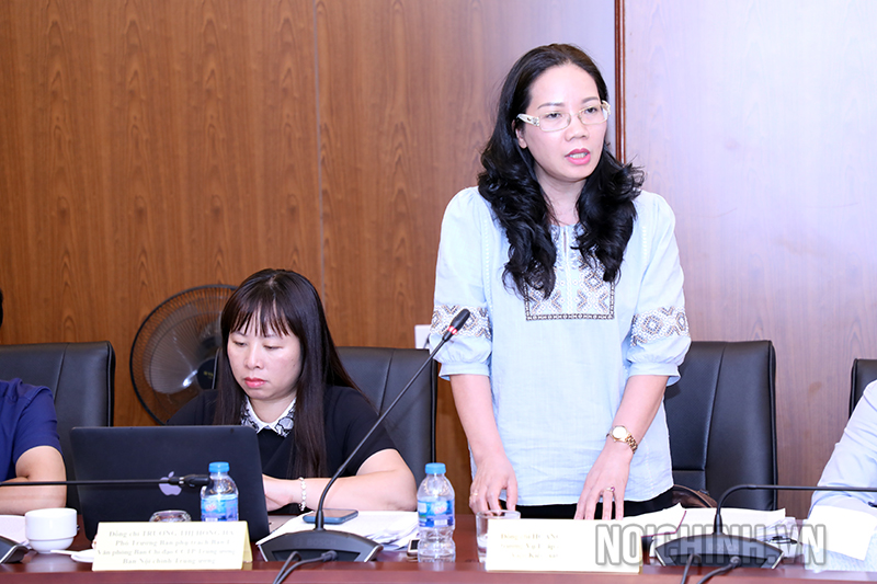 Đồng chí Hoàng Thị Quỳnh Chi, Vụ trưởng Vụ Pháp chế và Quản lý khoa học, Viện Kiểm sát nhân dân tối cao