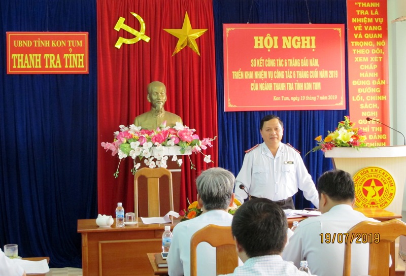 Hội nghị sơ kết công tác 6 tháng đầu năm 2019 của Thanh tra tỉnh Kon Tum