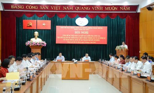 Đoàn công tác của Ban Chỉ đạo Trung ương về phòng, chống tham nhũng làm việc tại Thành phố Hồ Chí Minh