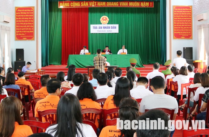 Toàn cảnh một phiên tòa hình sự tại Tòa án nhân dân tỉnh Bắc Ninh