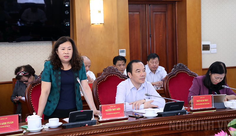 Đồng chí Nguyễn Thúy Hiền, Phó Chánh án Tòa án nhân dân tối cao