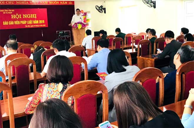 Hội nghị báo cáo viên pháp luật tỉnh Yên Bái năm 2019