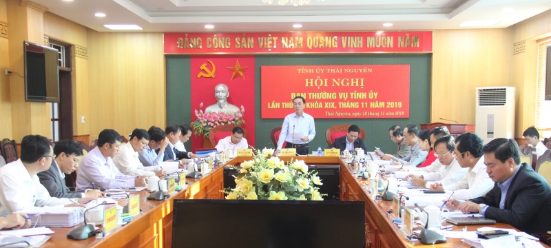 Hội nghị Ban Thường vụ Tỉnh ủy Thái Nguyên lần thứ 54