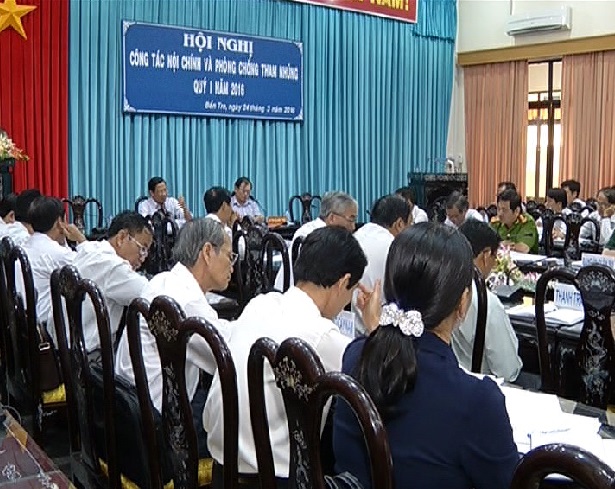 Một Hội nghị của Ban Nội chính Tỉnh ủy Bến Tre