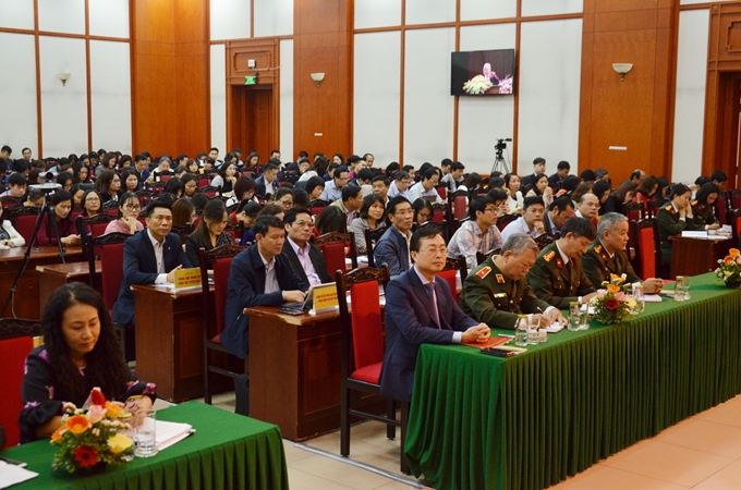 Các đại biểu tham dự Hội nghị tại điểm cầu Hà Nội