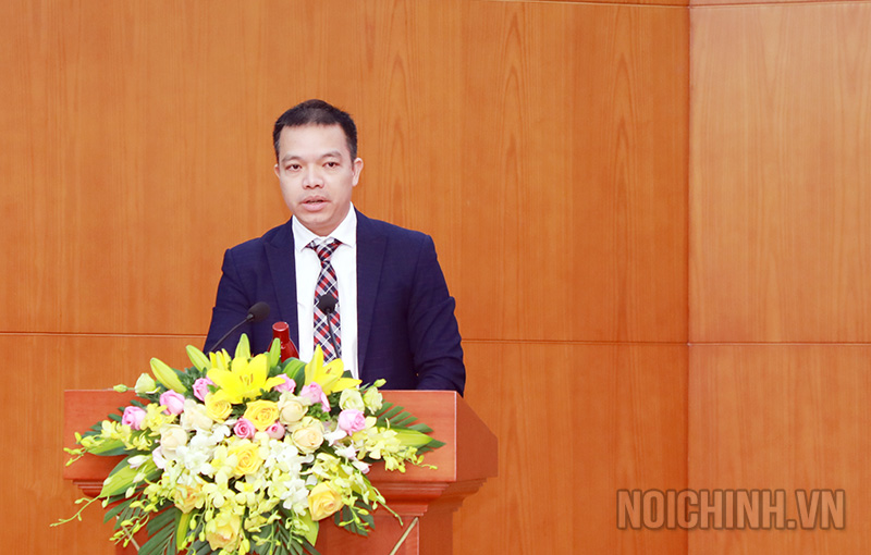 Đồng chí Nguyễn Thanh Tân, Phó Vụ trưởng Vụ Theo dõi, xử lý các vụ án