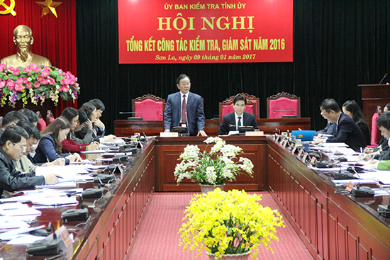 Một Hội nghị tổng kết công tác kiểm tra, giám sát  của Ủy ban Kiểm tra Tỉnh ủy Sơn La 