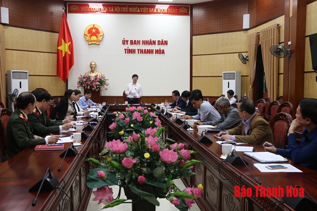 Một cuộc họp của Ủy ban nhân dân tỉnh Thanh Hóa