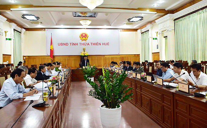 Một cuộc họp của Ủy ban nhân dân tỉnh Thừa Thiên Huế