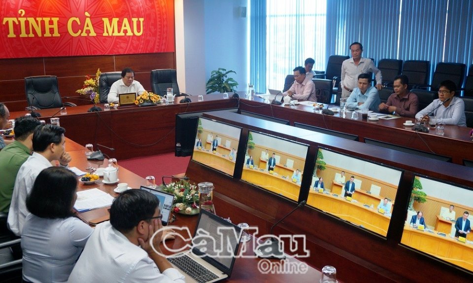 Một Hội nghị trực tuyến điểm cầu tỉnh Cà Mau