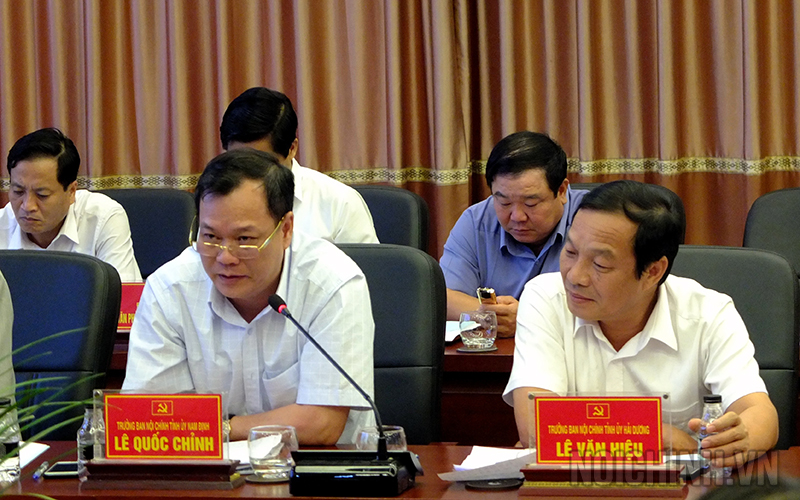 Đồng chí Lê Quốc Chỉnh, Trưởng Ban Nội chính Tỉnh ủy Nam Định