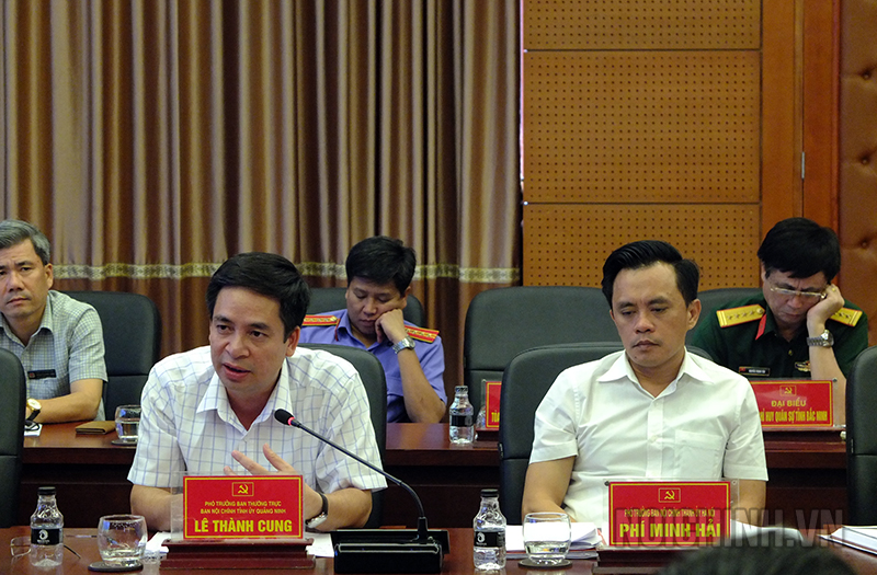Đồng chí Lê Thành Cung, Phó trưởng Ban Nội chính Tỉnh ủy Quảng Ninh