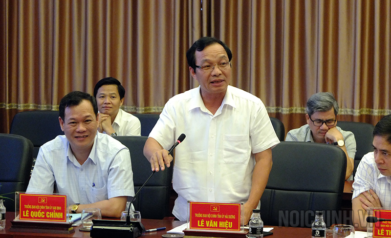 Đồng chí Lê Văn Hiệu, Trưởng Ban Nội chính Tỉnh ủy Hải Dương