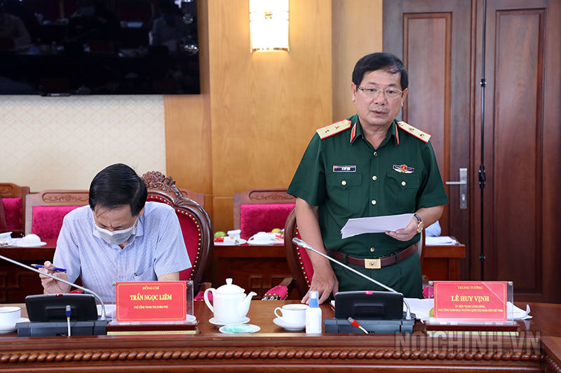 Đồng chí Lê Huy Vịnh, Ủy viên Trung ương Đảng, Phó Tổng tham mưu trưởng Quân đội Nhân dân Việt Nam