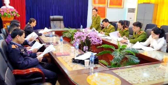 Ủy ban Mặt trận Tổ quốc phối hợp với Viện Kiểm sát nhân dân thành phố Lào Cai giám sát, kiểm sát việc tạm giữ, tạm giam và thi hành án hình sự tại Nhà tạm giữ Công an thành phố Lào Cai (tháng 3/2020)