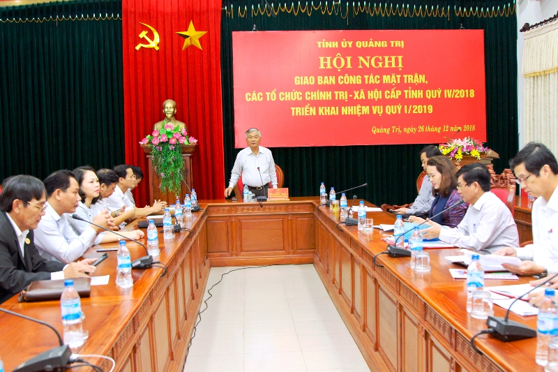 Một Hội nghị giao ban công tác nội chính tỉnh Quảng Trị