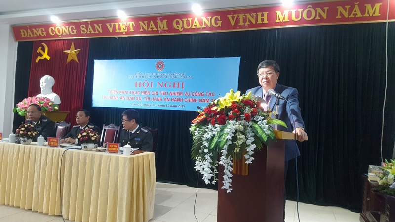 Cục Thi hành án dân sự tỉnh Lào Cai tổ chức Hội nghị triển khai thực hiện chỉ tiêu, nhiệm vụ công tác thi hành án dân sự, theo dõi thi hành án hành chính năm 2020 