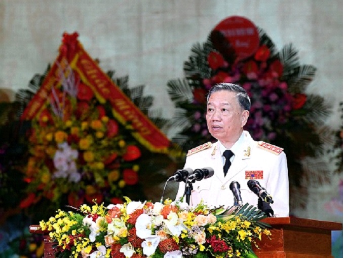 Bộ trưởng Tô Lâm phát biểu tại Lễ kỷ niệm 75 năm Ngày truyền thống CAND Việt Nam