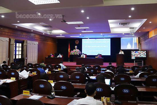 Kỳ họp chuyên đề lần thứ 4, HĐND tỉnh Sơn La khóa XIV