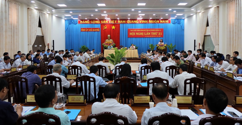 Hội nghị Ban Chấp hành Đảng bộ tỉnh An Giang lần thứ 21