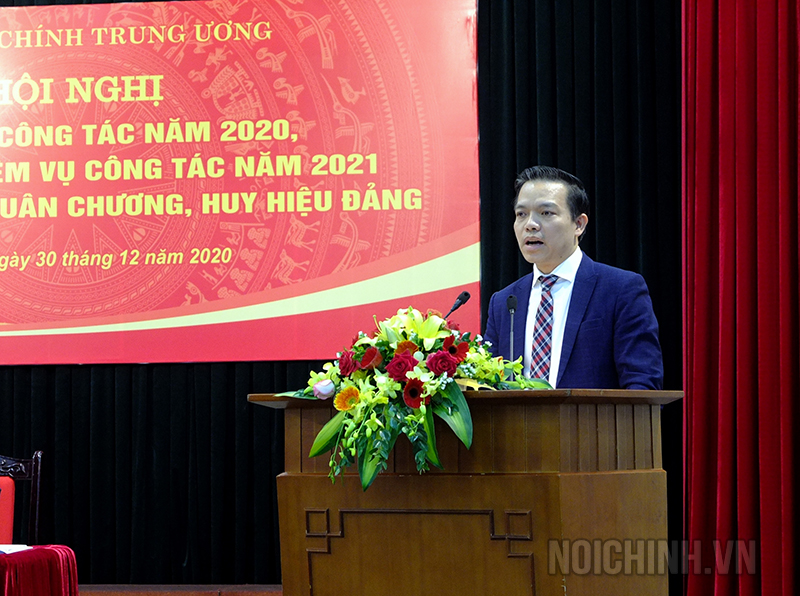 Đồng chí Nguyễn Thanh Tân, Phó Vụ trưởng Vụ Theo dõi xử lý các vụ án 
