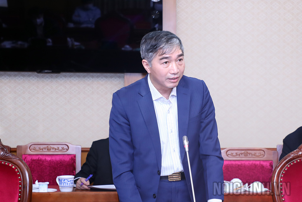 Đồng chí Nguyễn Văn Định, Phó Cục trưởng Cục Bảo vệ chính trị nội bộ, Ban Tổ chức Trung ương, thành viên đoàn khảo sát