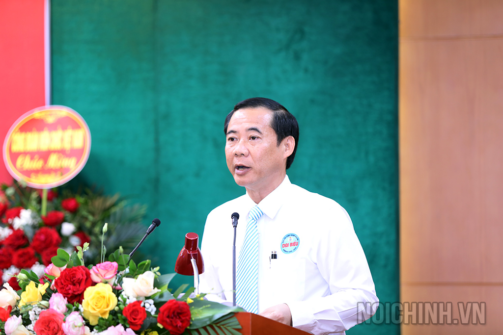 Đồng chí Nguyễn Thái Học, Phó Trưởng Ban, Chủ tịch Công đoàn Cơ quan Ban Nội chính Trung ương nhiệm kỳ 2019-2023 khai mạc Đại hội