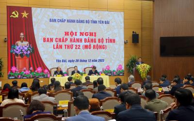  Ban Chấp hành Đảng bộ tỉnh Yên Bái tổ chức Hội nghị lần thứ 22 (mở rộng)
