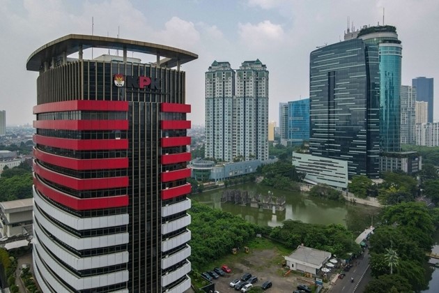  Tòa nhà Ủy ban Bài trừ tham nhũng (KPK) ở Jakarta, Indonesia. Ảnh: AFP/Bay Ismoyo