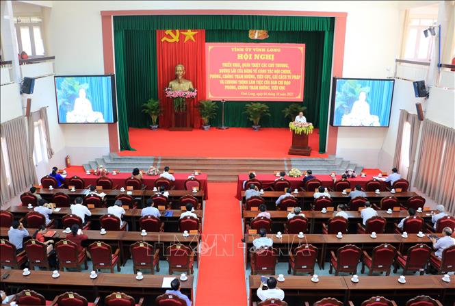 Hội nghị triển khai, quán triệt các chủ trương, đường lối của Đảng về công tác nội chính, PCTNTC, cải cách tư pháp của tỉnh Vĩnh Long