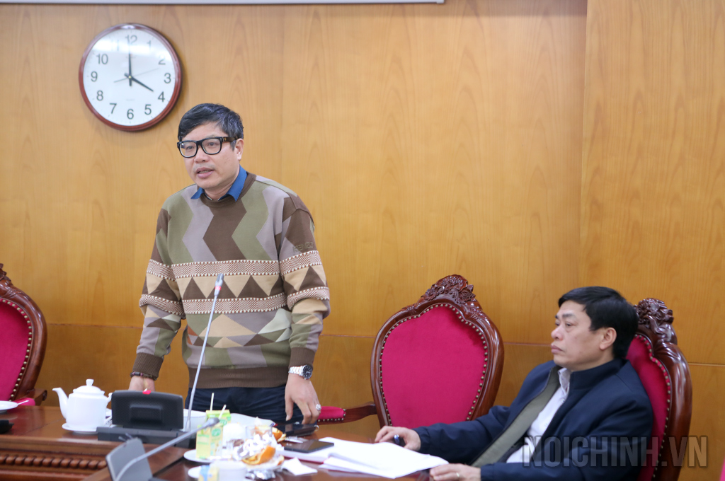 Đồng chí Nguyễn Hữu Quảng, Phó Vụ trưởng, Vụ Cải cách tư pháp, Ban Nội chính Trung ương