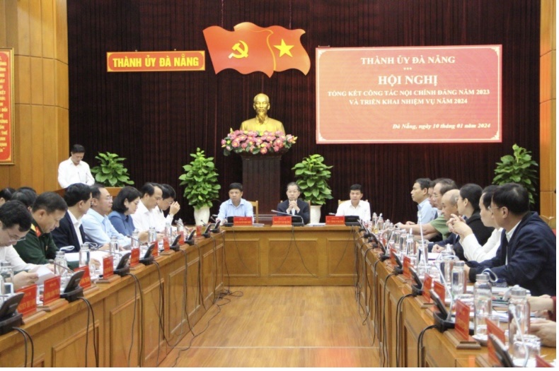  Hội nghị tổng kết công tác nội chính Đảng năm 2023, triển khai nhiệm vụ công tác năm 2024 của Thành ủy Đà Nẵng