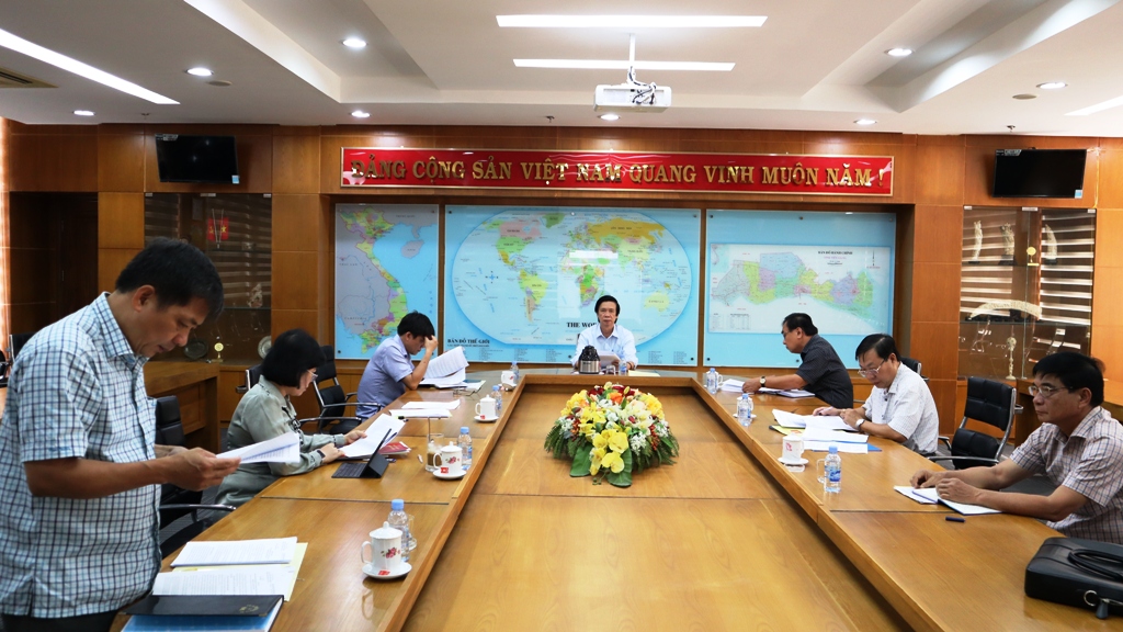 Quang cảnh cuộc họp Thường trực Ban Chỉ đạo tỉnh về PCTNTC, tháng 02/2024