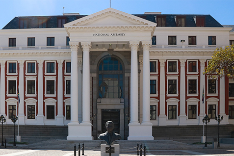 Hình ảnh bên ngoài Tòa nhà Quốc hội Nam Phi. Ảnh: Parliament of the Republic of South Africa