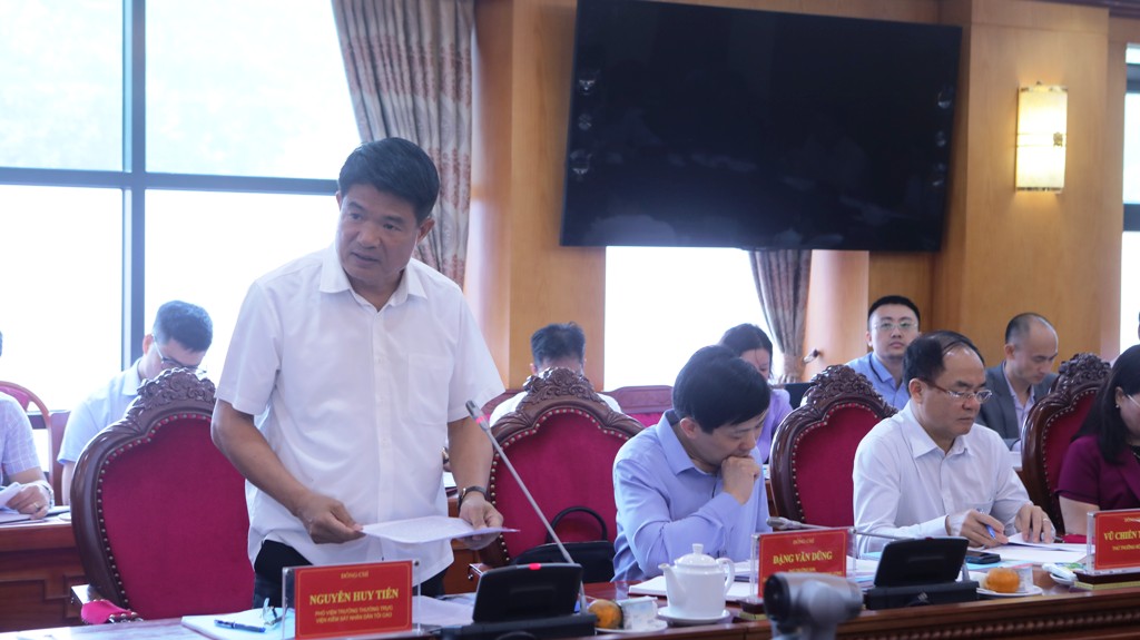 Đồng chí Nguyễn Huy Tiến, Phó Viện trưởng Thường trực Viện kiểm sát nhân dân tối cao