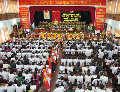 Đại hội Đảng bộ tỉnh Ninh Thuận lần thứ XII,nhiệm kỳ 2011-2015